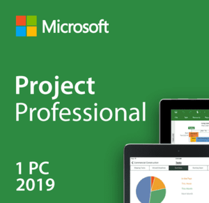 Microsoft Project 2019 Professional LIFETIME ACTIVATION - 5 Keys