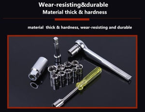 Combination Socket Wrench Set - 40 Piece