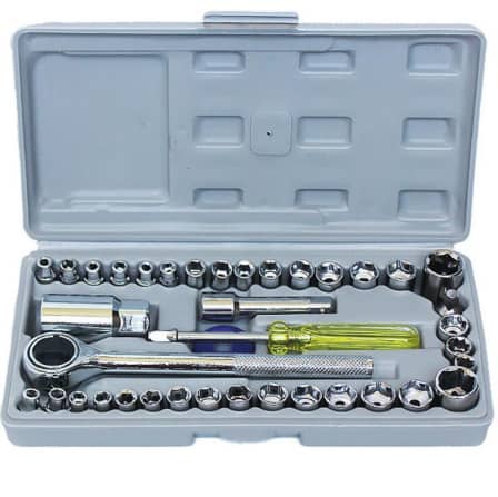 Combination Socket Wrench Set - 40 Piece
