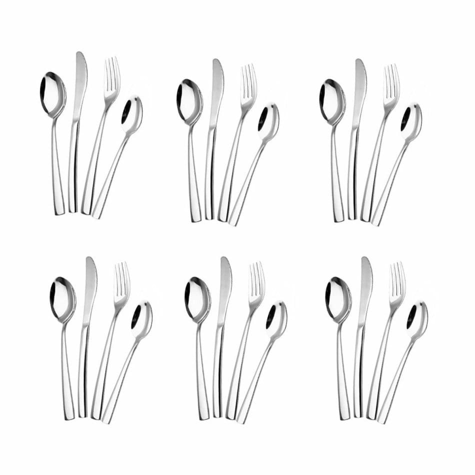 24 Piece Stainless Steel Cutlery Set