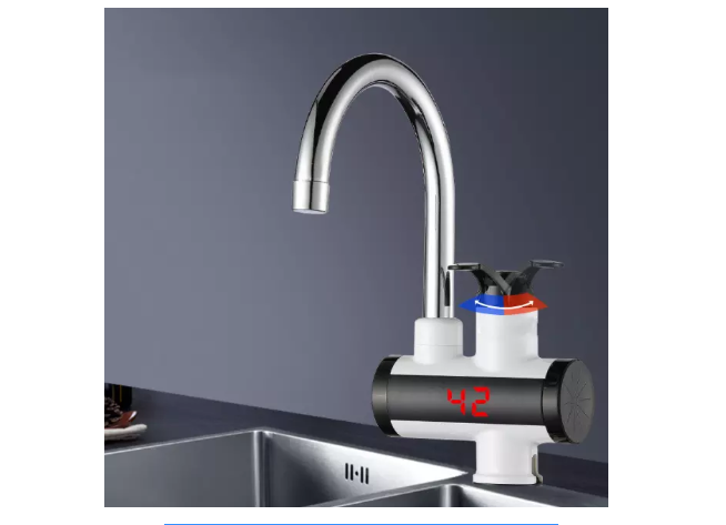 Electric Tankless Instant Hot Water Heater Faucet Kitchen Heating Tap