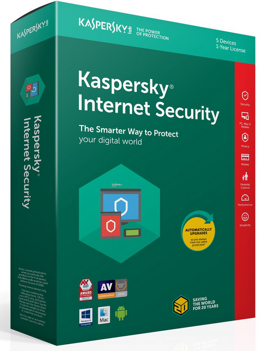 KASPERSKY INTERNET SECURITY 2022 1 YEAR